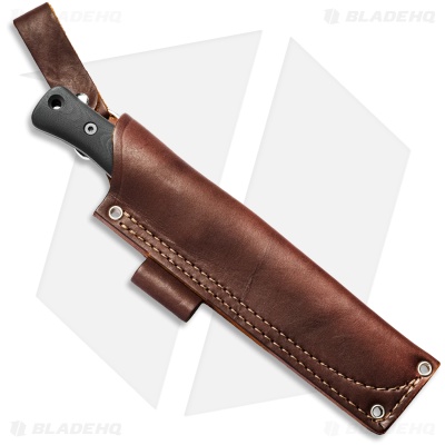 Reiff Knives F6 Leuku Survival Knife Black G-10 Leather (6" SW MagnaCut) RH